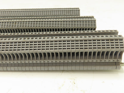 Morsettitalia EURO 2.5 Terminal Block Din Rail 600V 20A Gray Lot of 350