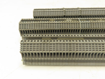 Morsettitalia EURO 2.5 Terminal Block Din Rail 600V 20A Gray Lot of 350