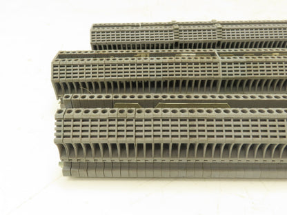 Morsettitalia EURO 2.5 Terminal Block Din Rail 600V 20A Gray Lot of 350