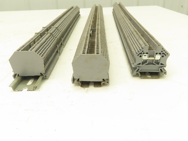 Morsettitalia EURO 2.5 Terminal Block Din Rail 600V 20A Gray Lot of 350