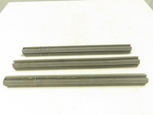 Morsettitalia EURO 2.5 Terminal Block Din Rail 600V 20A Gray Lot of 350