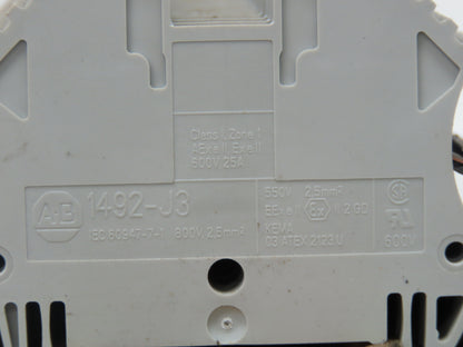 Allen Bradley 1492-J3 Terminal Block 25A 600V AC/DC Gray 2.5mm Lot of 160