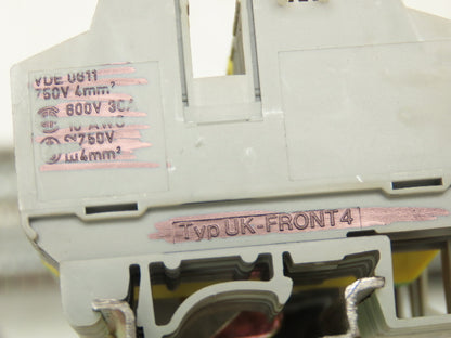 Phoenix Contact Typ UK-FRONT4 Terminal Block 600V 10 AWG Lot of 500