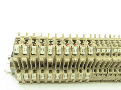Weidmuller ZSI 2.5 Din Rail Mount Fuse Terminal Block 250V Lot of 27