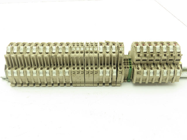 Weidmuller ZSI 2.5 Din Rail Mount Fuse Terminal Block 250V Lot of 27