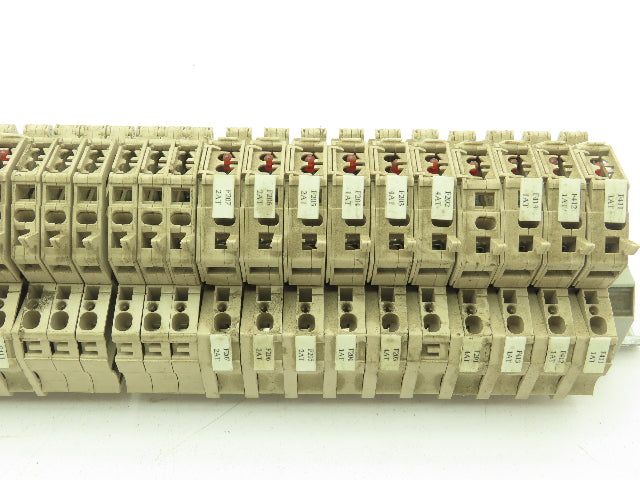 Weidmuller ZSI 2.5 Din Rail Mount Fuse Terminal Block 250V Lot of 27