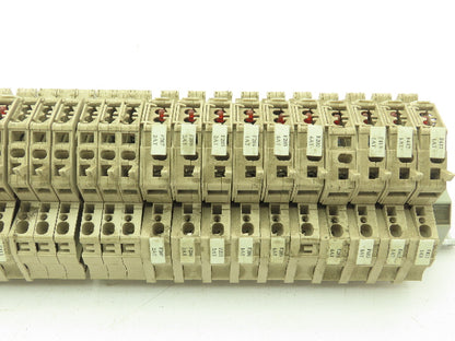 Weidmuller ZSI 2.5 Din Rail Mount Fuse Terminal Block 250V Lot of 27