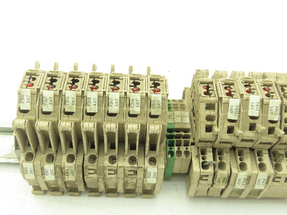 Weidmuller ZSI 2.5 Din Rail Mount Fuse Terminal Block 250V Lot of 27