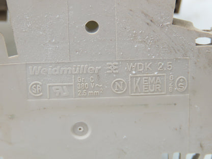 Weidmuller WDK 2.5 Terminal Block Double Deck Lot of 100