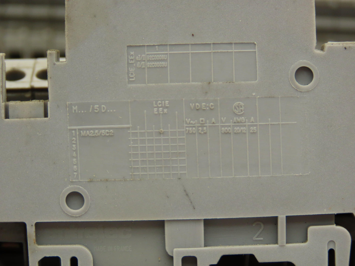 Entrelec M/6D Terminal Block Double Deck Mixed Lot of 184