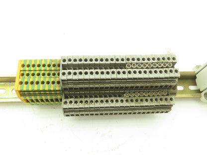 Entrelec M/6D Terminal Block Double Deck Mixed Lot of 184