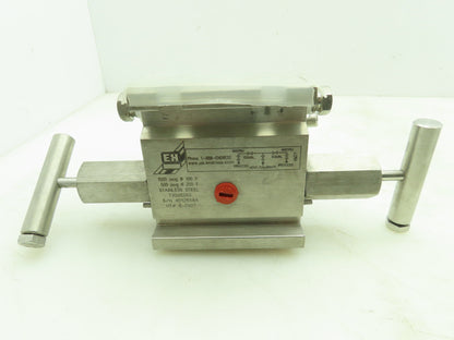 Endress Hauser HEX Stainless Block and Bleed Manifold Valve 1/2"