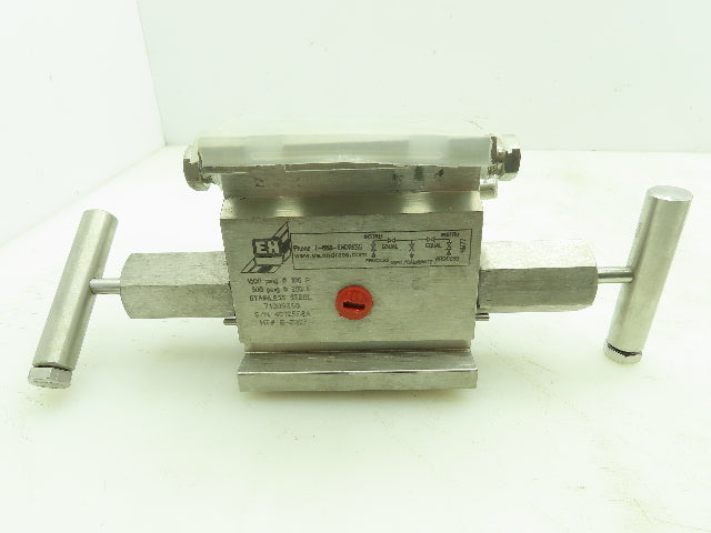 Endress Hauser HEX Stainless Block and Bleed Manifold Valve 1/2"