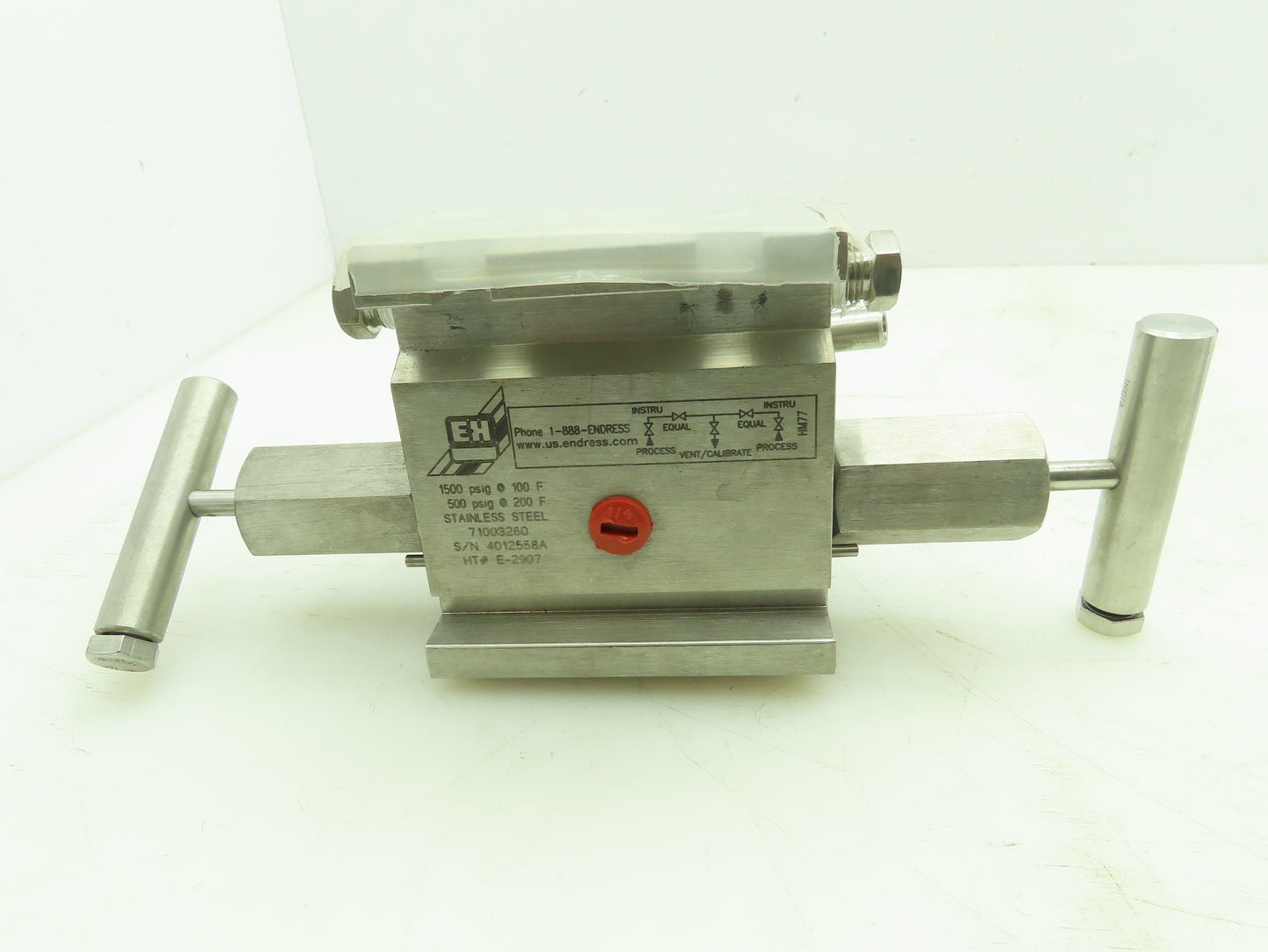 Endress Hauser HEX Stainless Block and Bleed Manifold Valve 1/2"