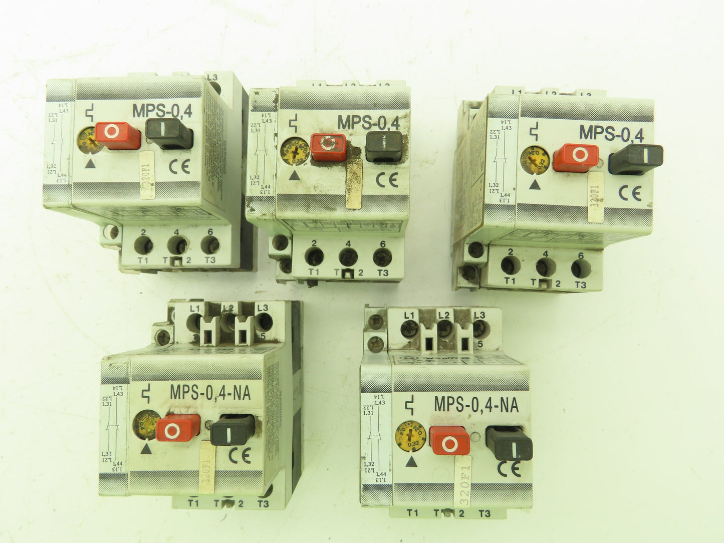 Klockner-Moeller Manual Motor Starter 1/2 Hp 480V 3Ph Aux Relay Lot of 5