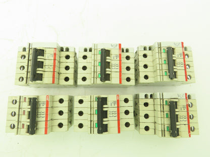 ABB S 28 3 Z63A Circuit Breaker 63A 400V 3P Lot of 6