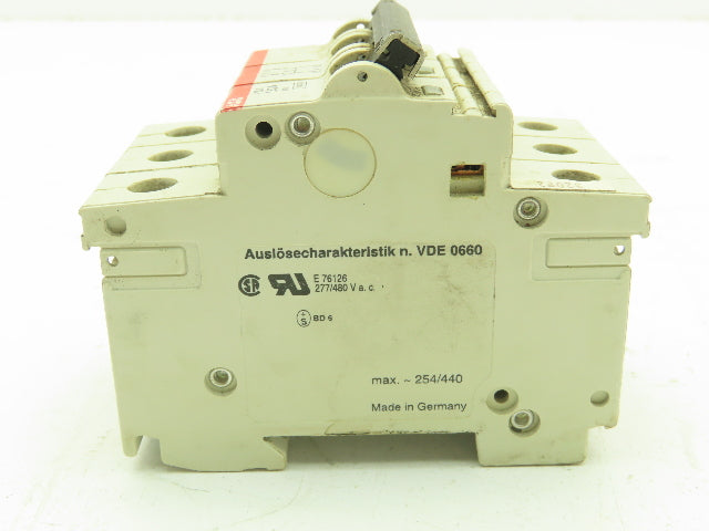 ABB S 28 3 Z63A Circuit Breaker 63A 400V 3P Lot of 6