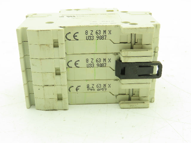 ABB S 28 3 Z63A Circuit Breaker 63A 400V 3P Lot of 6