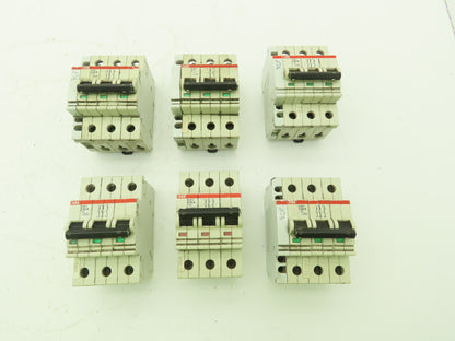 ABB S 28 3 Z63A Circuit Breaker 63A 400V 3P Lot of 6
