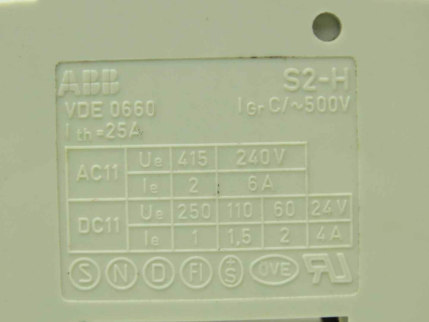 ABB S282UCK63A Circuit Breaker 63A 2 Pole 480V Lot of 7