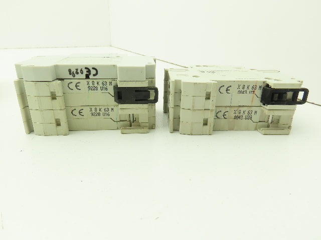 ABB S282UCK63A Circuit Breaker 63A 2 Pole 480V Lot of 7