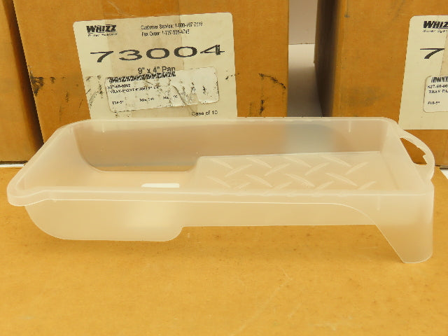 Whizz 73004  9"x 4" Solvent Resistant Clear Paint Tray Roller Pan  Lot of 140