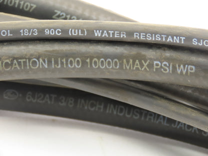 HK Porter W119581 Hydraulic Hose Remote Control Wire 3/8"x 20'L 10000 PSI
