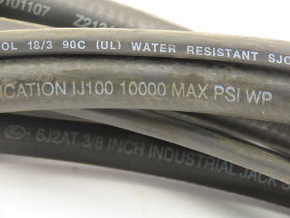 HK Porter W119581 Hydraulic Hose Remote Control Wire 3/8"x 20'L 10000 PSI