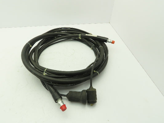 HK Porter W119581 Hydraulic Hose Remote Control Wire 3/8"x 20'L 10000 PSI