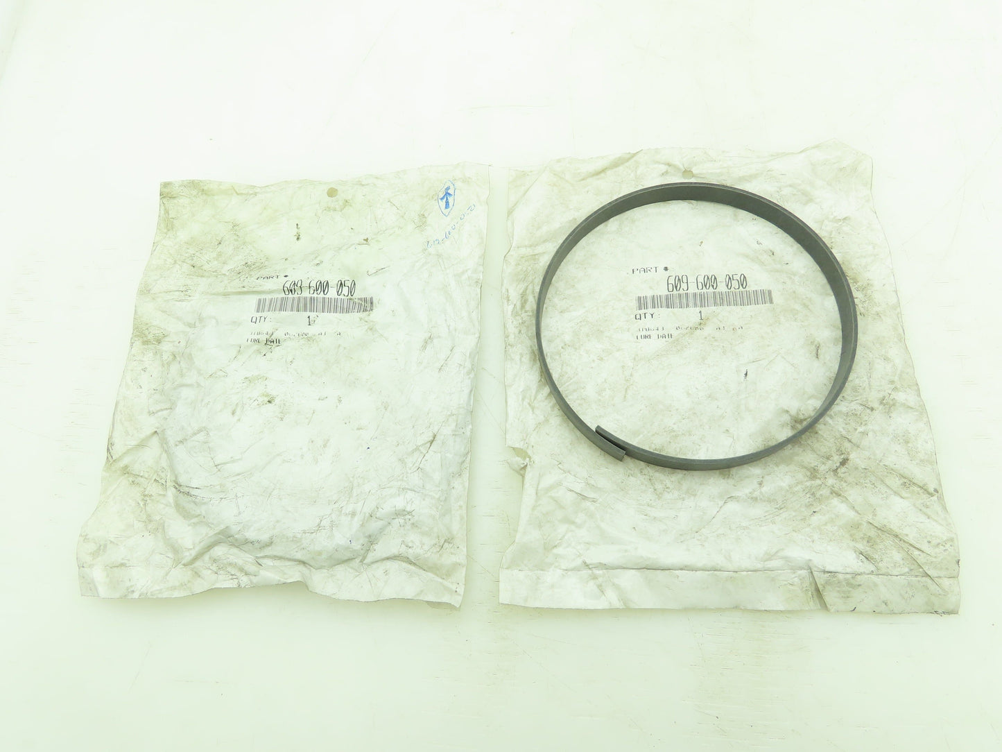 609-600-050 Standard Nylon Wear Rings 6" Ring 1/2" Wide 3/32" Thick Lot of 2