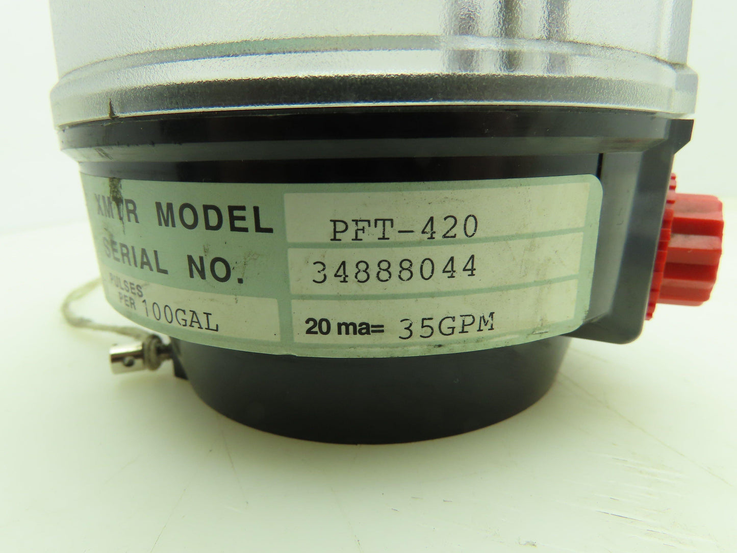 Badger Meter PFT420 Pulse Meter 35 GPM Flow Monitor 126.67 Pulses Per 100 Gallon