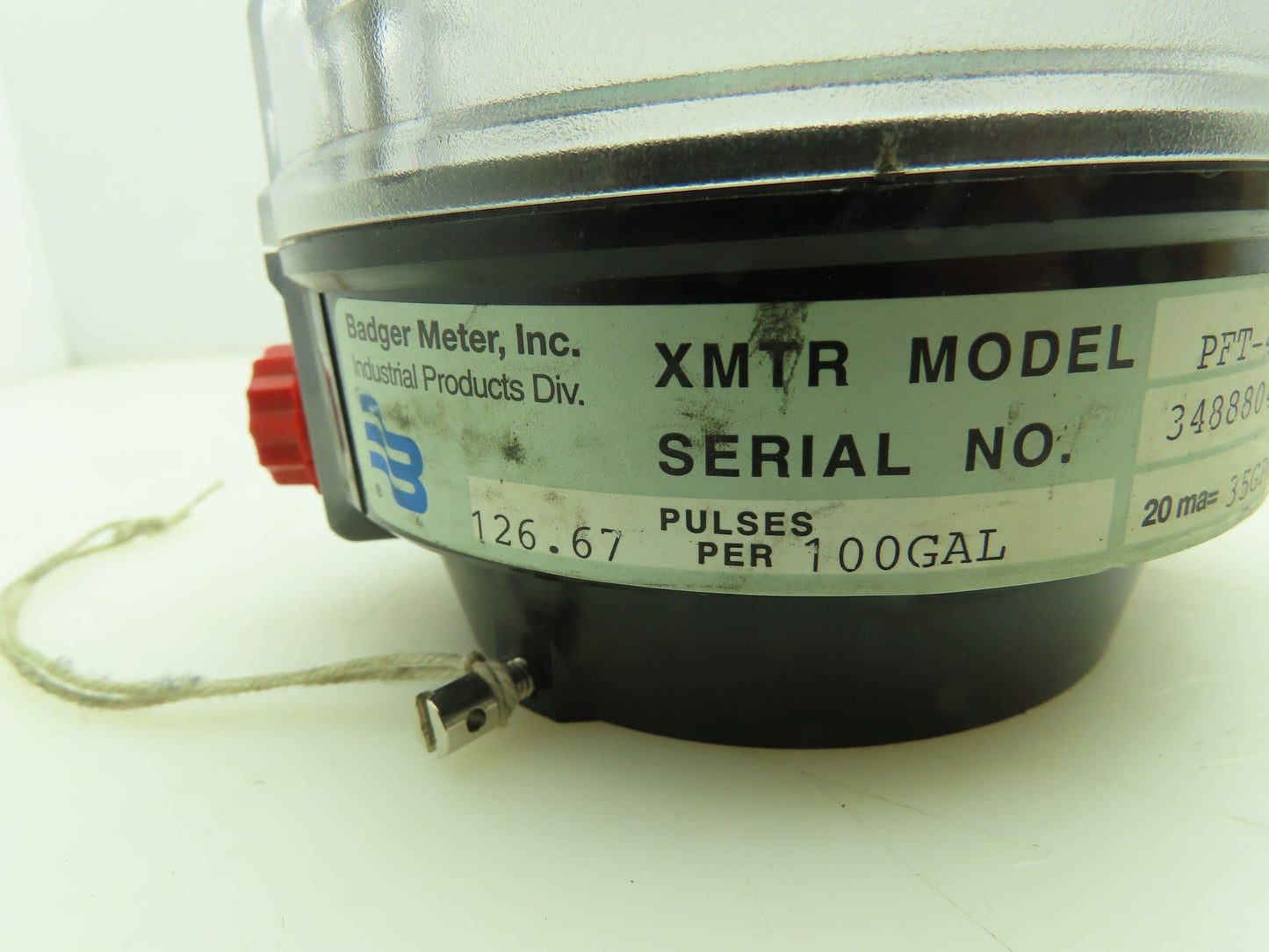 Badger Meter PFT420 Pulse Meter 35 GPM Flow Monitor 126.67 Pulses Per 100 Gallon