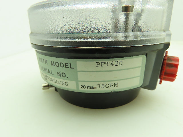 Badger Meter PFT420 Pulse Meter 35 GPM Flow Monitor 126.67 Pulses Per Gallons