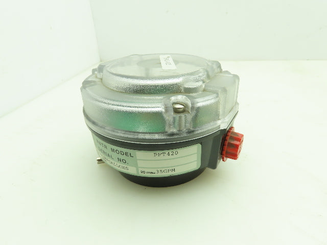Badger Meter PFT420 Pulse Meter 35 GPM Flow Monitor 126.67 Pulses Per Gallons