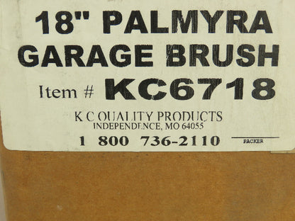 18" Garage Shop Brush Wooden Push Broom Head 4" Palmyra Fill  Lot of 6