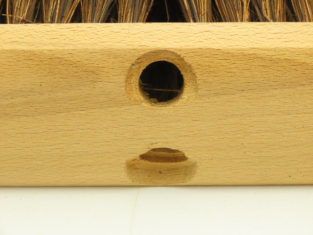 18" Garage Shop Brush Wooden Push Broom Head 4" Palmyra Fill  Lot of 6