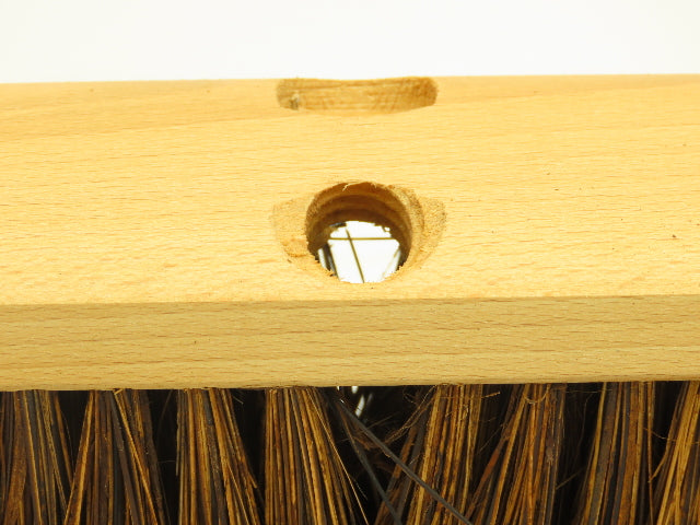 18" Garage Shop Brush Wooden Push Broom Head 4" Palmyra Fill  Lot of 6
