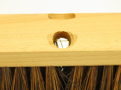 18" Garage Shop Brush Wooden Push Broom Head 4" Palmyra Fill  Lot of 6