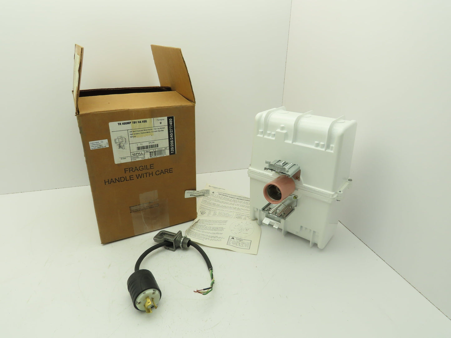 Lithonia Lighting 107YLL Aluminum High Bay Ballast 400W Lamp Metal Halide Bulb