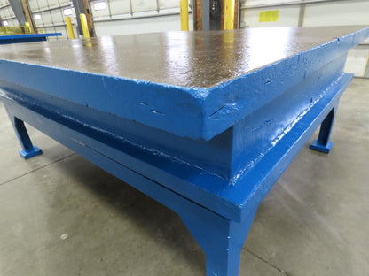 2-1/4" Top Heavy Duty Cast Iron Steel Fabrication Table Work Bench 79"x73"x32"