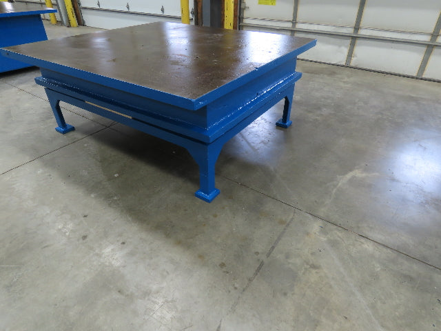 2-1/4" Top Heavy Duty Cast Iron Steel Fabrication Table Work Bench 79"x73"x32"