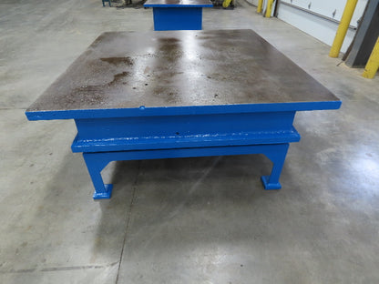 2-1/4" Top Heavy Duty Cast Iron Steel Fabrication Table Work Bench 79"x73"x32"