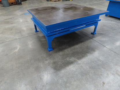 2-1/4" Top Heavy Duty Cast Iron Steel Fabrication Table Work Bench 79"x73"x32"
