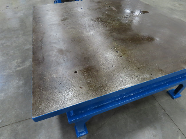 2-1/4" Top Heavy Duty Cast Iron Steel Fabrication Table Work Bench 79"x73"x32"