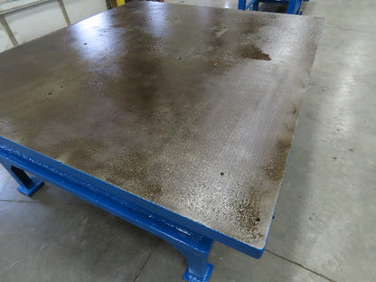 2-1/4" Top Heavy Duty Cast Iron Steel Fabrication Table Work Bench 79"x73"x32"