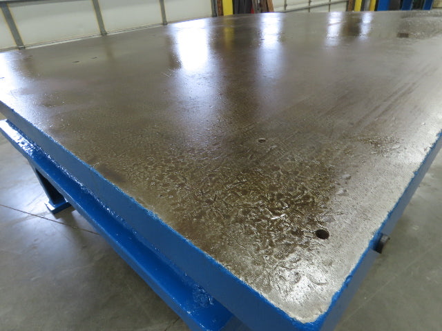 2-1/4" Top Heavy Duty Cast Iron Steel Fabrication Table Work Bench 79"x73"x32"
