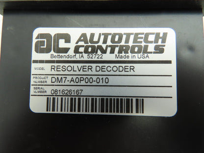 Autotech DM7-A0P00-010 Programmable Resolver Decoder Encoder Digital Panel Meter