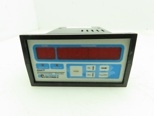 Autotech DM7-A0P00-010 Programmable Resolver Decoder Encoder Digital Panel Meter