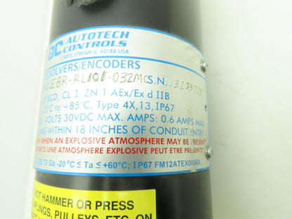AC Autotech Controls E8R-RL101-032MC Explosion Proof Geared Digital Resolver