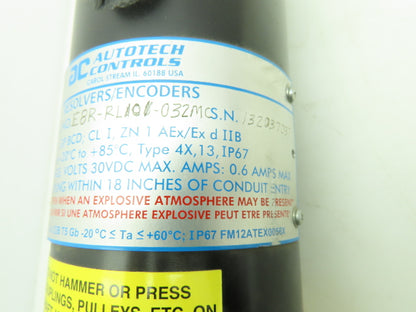 AC Autotech Controls E8R-RL101-032MC Explosion Proof Geared Digital Resolver